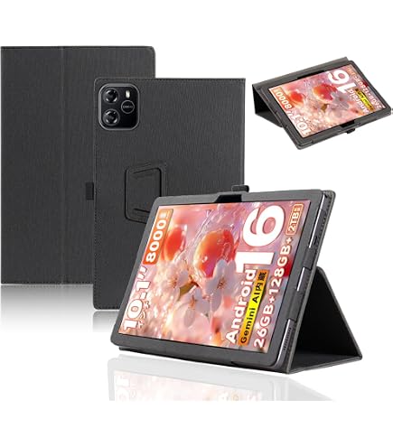 WPAWA ブラックタブレット HT10-PRO ケース付き Amazon.co.jp: 対応 Wpawa HT10-PRO 10.1 インチ Case 360 Degree